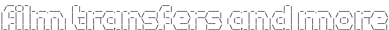 text that reads film transfers and more